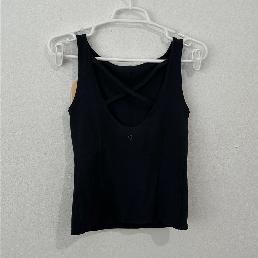 Blogilates Women's Boatneck Crisscross Tank Top - Black - Picture 10 of 11